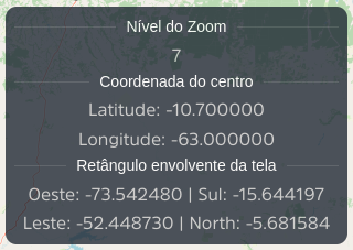 Informações do mapa