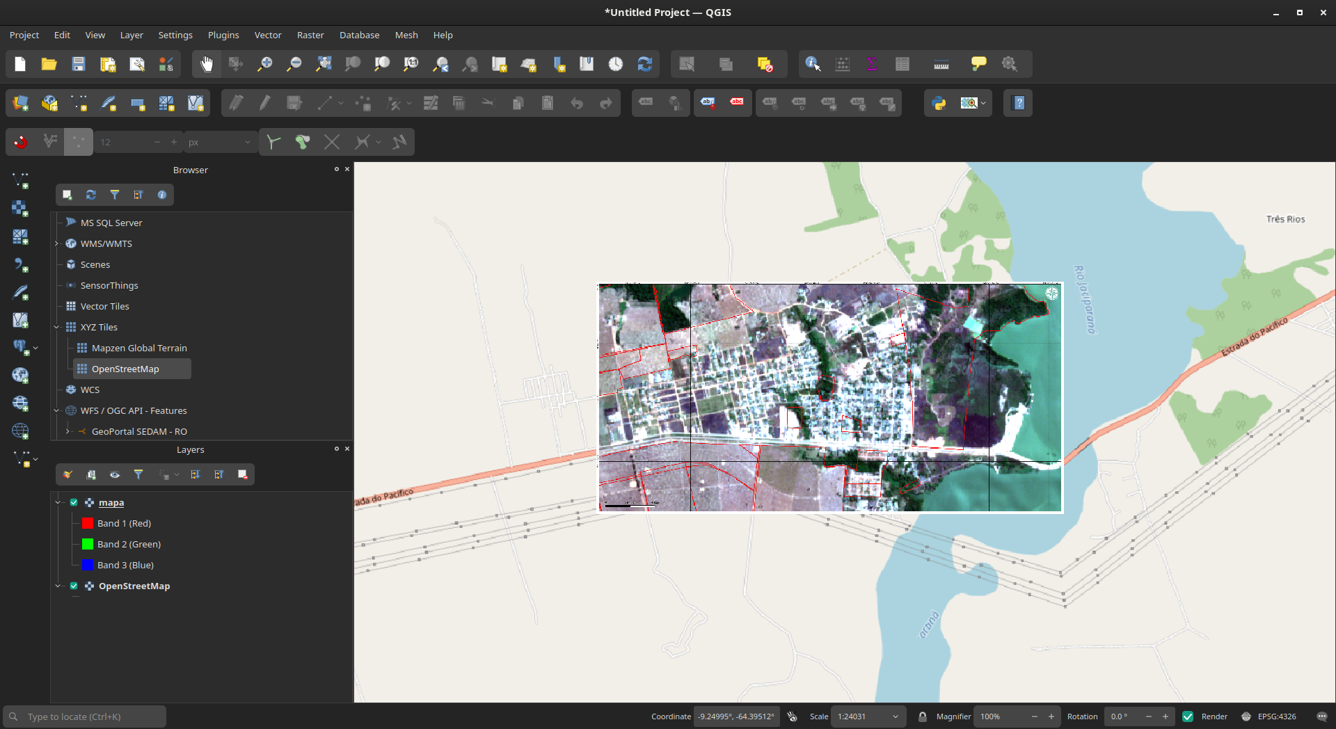 Mapa QGIS
